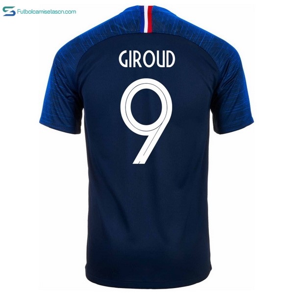 Camiseta Francia 1ª Giroud 2018 Azul